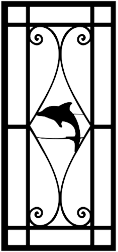 Casey Key Dolphin — line drawing