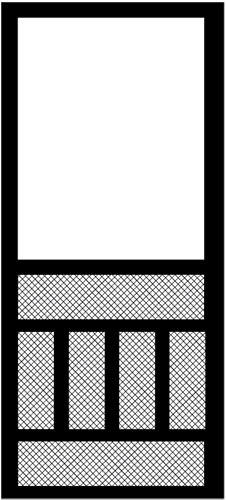 Gateway With Grille — line drawing