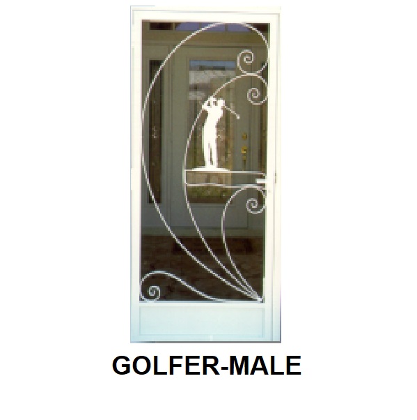 Golfer Male — finished door