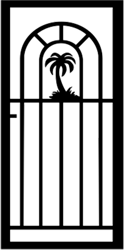 Palm Tree Bronze — line drawing