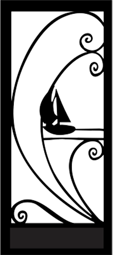 Sailboat — line drawing