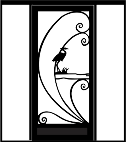 Heron — line drawing